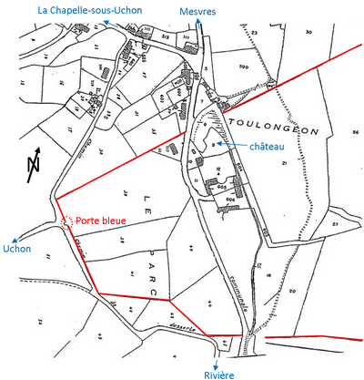 Cadastre : château d'Alone-Toulongeon à La-Chapelle-sous-Uchon
