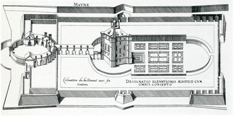 Dessin du château de Maulnes