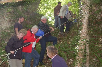 Visite des fortifications de Saint-Vérain